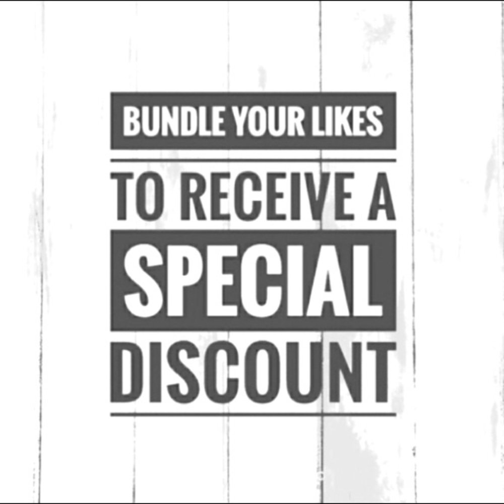 Bundle your likes and save! 10% off 3+ items!